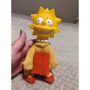 Vintage Lisa Simpson Burger King The Simpsons Cartoon 1990 Plush Doll 8" Toy